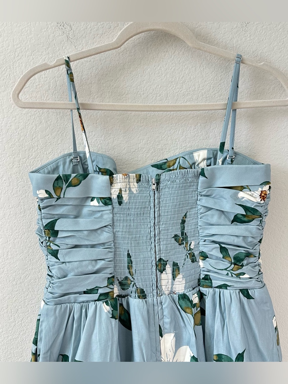 Reformation Kastoria in Louisiana Floral Blue Maxi Dress SZ US 10 NWT - Picture 6 of 8